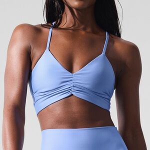 ALO yoga crystal clear blue bra size XXS